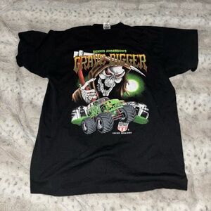 Black Grave Digger Graphic T-Shirt 1997